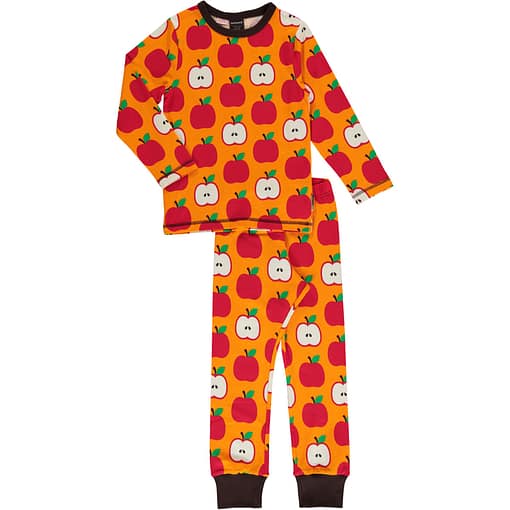 Maxomorra apple organic cotton pyjamas