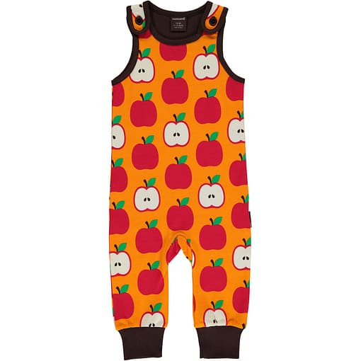 Apple organic cotton dungarees - Maxomorra (62-68cm 3-6 months)