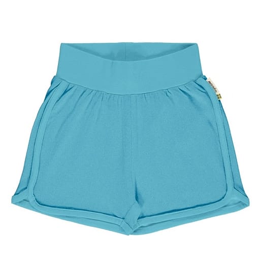 Maxomorra sky blue runner shorts organic cotton ~ solid