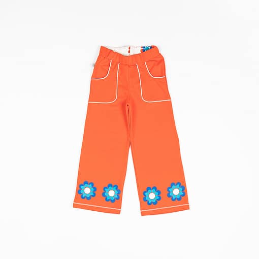 Caroline Flower pants in Orange.com by Alba of Denmark