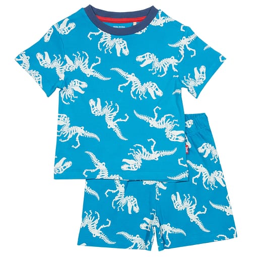 T-Rex print pyjamas in organic cotton by Kite