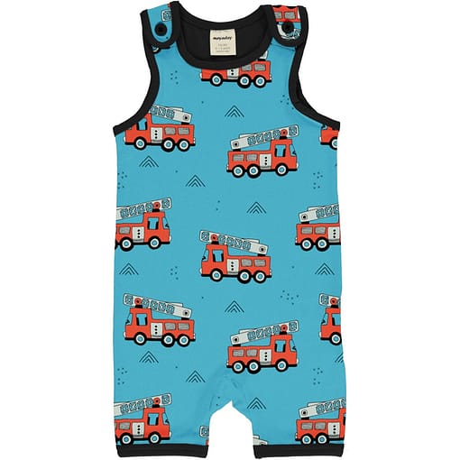 Meyadey fire trucks short dungarees