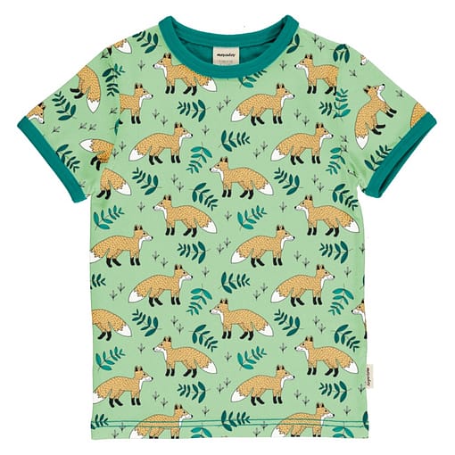 Meyadey wild fox organic t-shirt