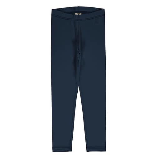 Maxomorra plain navy leggings