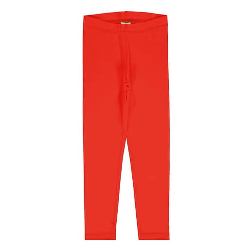 Maxomorra poppy red leggings