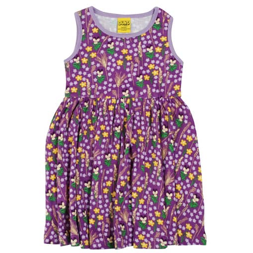 DUNS Sweden dress in purple meadow priint