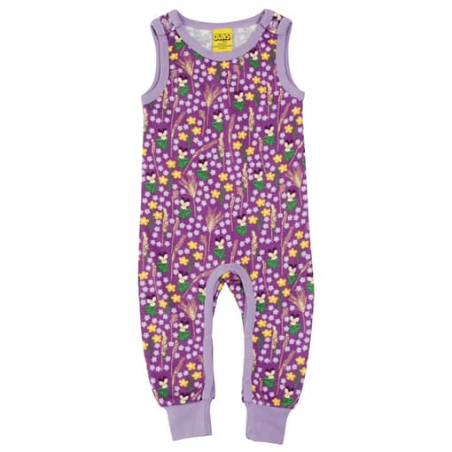 DUNS Sweden meadow dungarees in purple