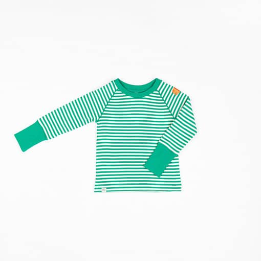 Alba of Denmark Pepper green magic stripes Henrik top