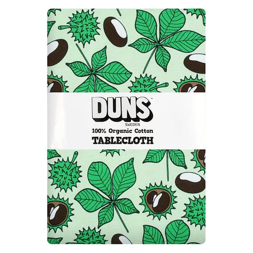 Duns Sweden conkers green tablecloth