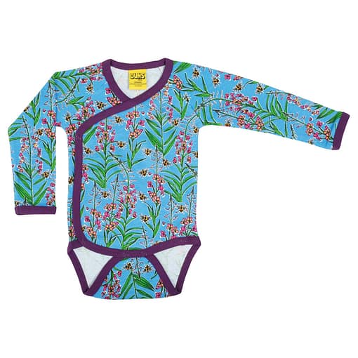 DUNS Sweden kimono baby vest willowherb
