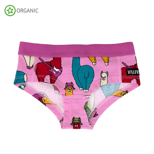 Villervalla ethical underwear llamas lotus