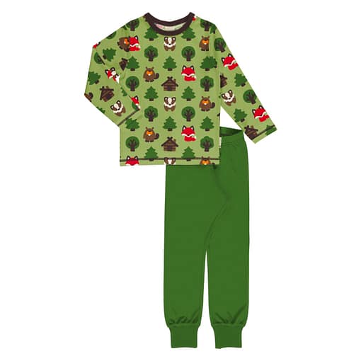 Maxomorra green forest pyjamas