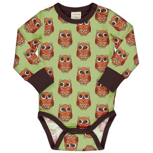 Maxomorra baby vest owl