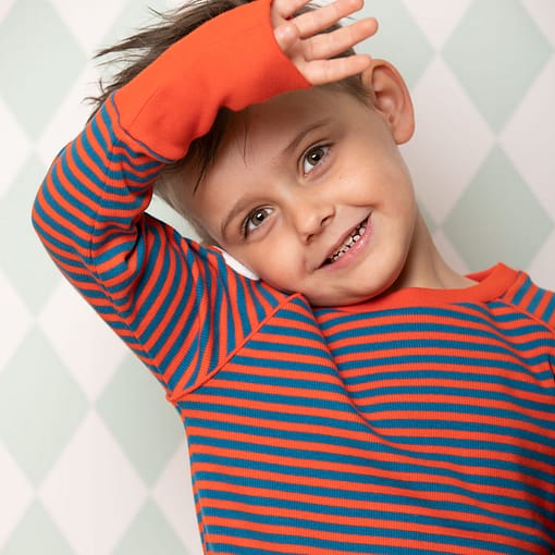 Alba Henrik Top Spicy Orange Magic stripes