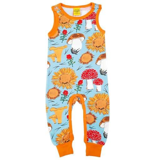 DUNS Sweden sunflower blue dungarees