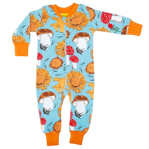 DUNS Sweden zipsuit in sunflower blue
