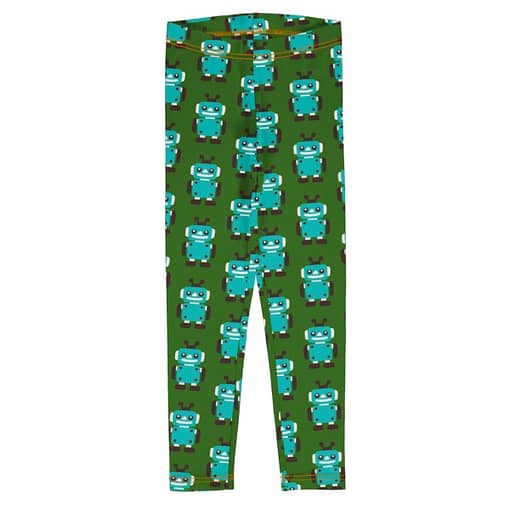 Maxomorra leggings robot green