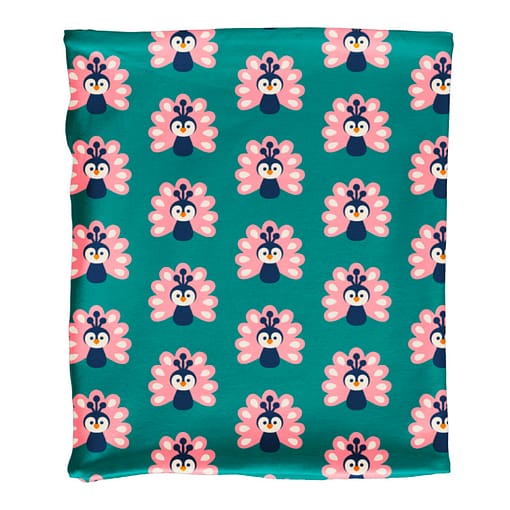 Maxomorra peacock scarf velour inner