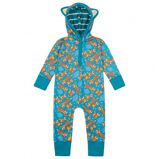 Piccalilly hooded playsuit fox