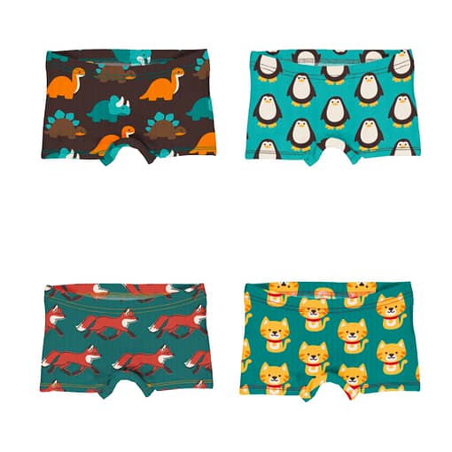 Maxomorra boxer briefs dinosaur penguin fox cat