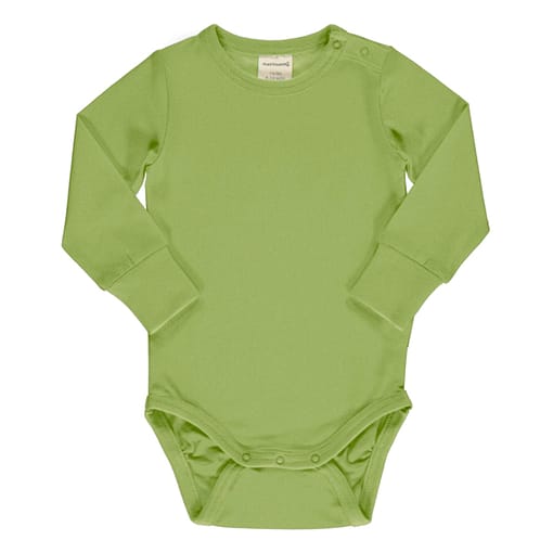 Maxomorra pear green bodysuit