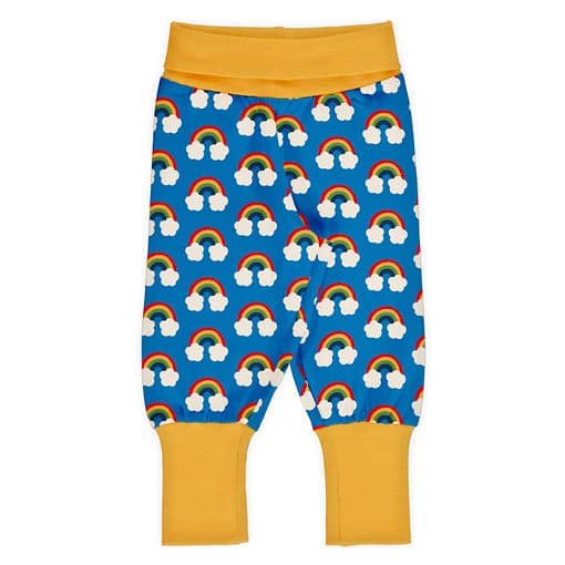 Maxomorra rainbow rib pants