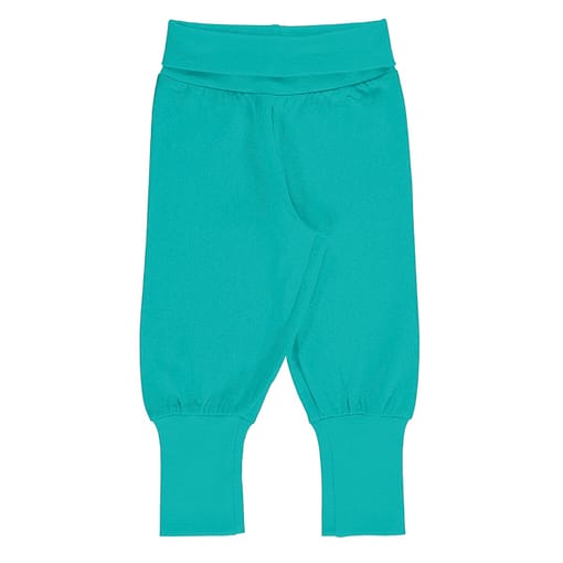 Maxomorra aqua blue rib pants