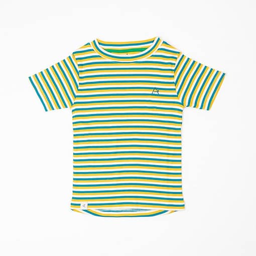 Alba of Denmark Turkish Tile yellow stripes Bell t-shirt
