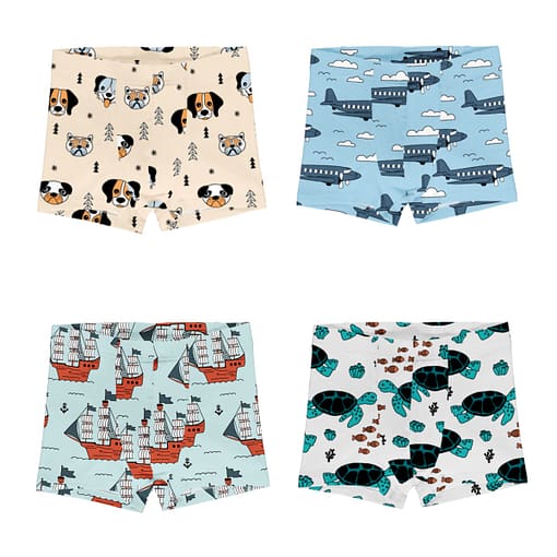 Meyadey boxer shorts dog airoplane ship turtle