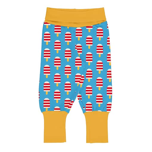 Maxomorra ice cream rib pants