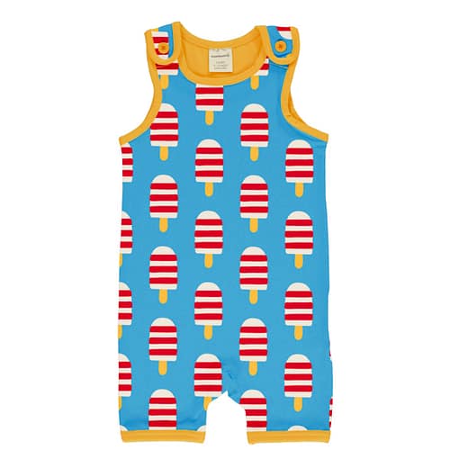 Maxomorra short dungarees ice cream