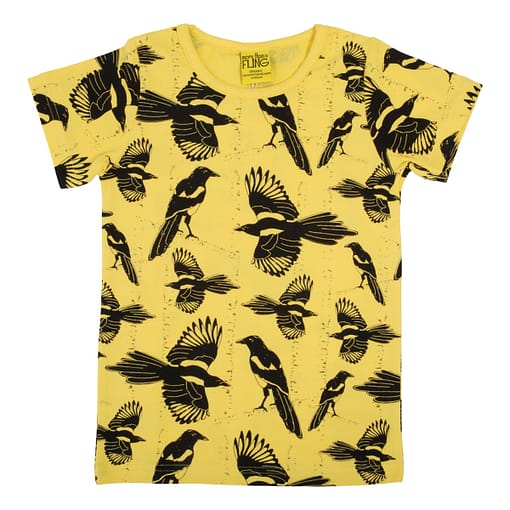 DUNS Sweden t-shirt Pica Pica yellow