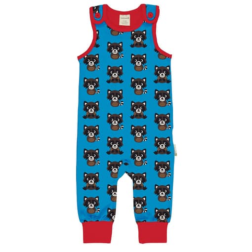Maxomorra raccoon dungarees