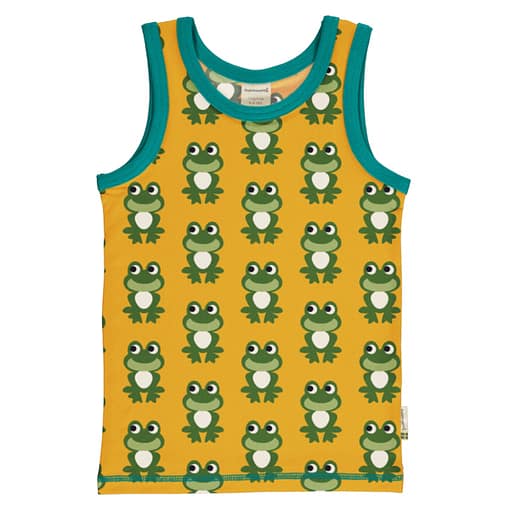 Maxomorra organic cotton vest frog