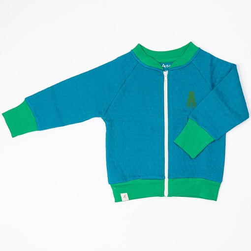 Alba quilted jacket turkish tiles blue