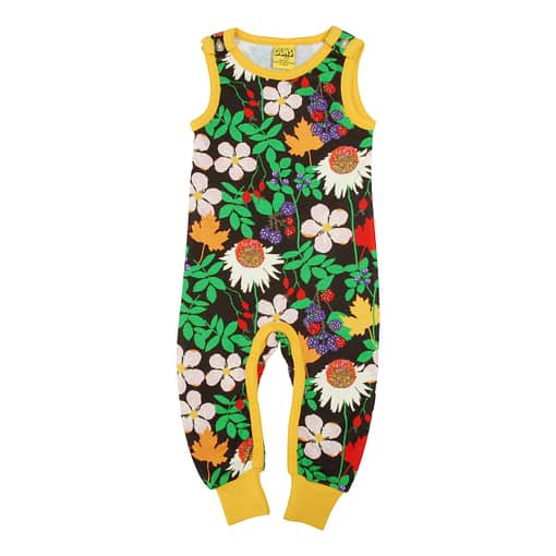 DUNS Sweden autumn flowers dungarees