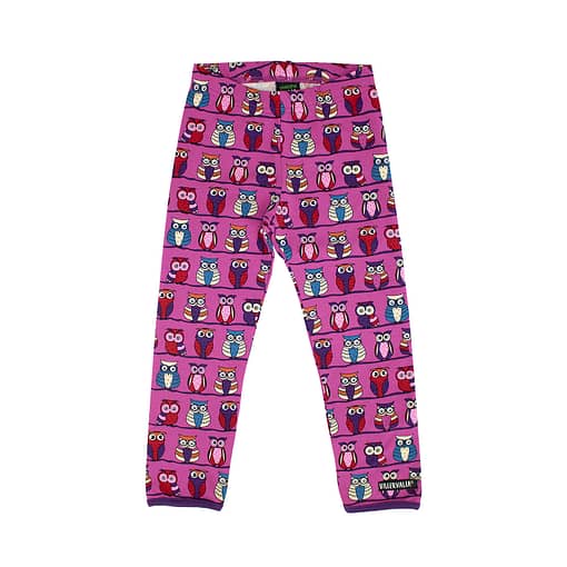 Villervalla owl leggings pink