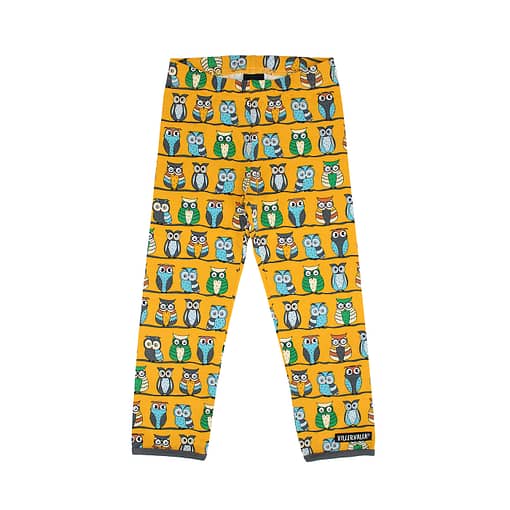 Villervalla owl leggings saffron