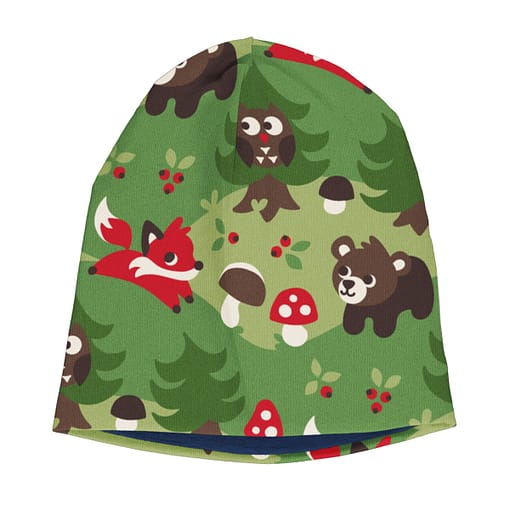 Maxomorra velour beanie forest