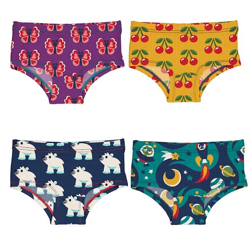 Maxomorra hipster knickers cherry butterfly space polar bear