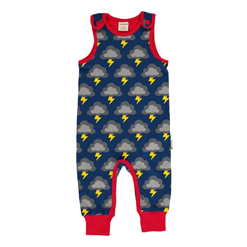 Maxomorra playsuit dungarees lightning