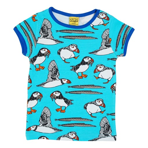 DUNS Sweden blue puffin t-shirt
