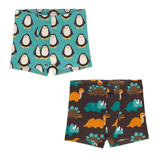 Maxomorra organic cotton boxers 18-24 months (86/92) | Dinosaurs