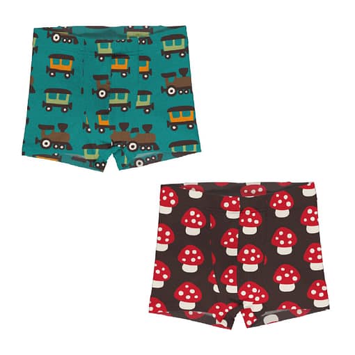 Maxomorra organic cotton boxers 18-24 m (86/92) | Mushroom