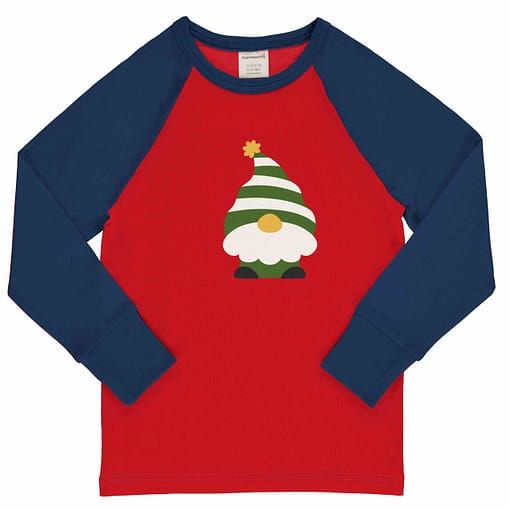 Maxomorra Swedish santa raglan top
