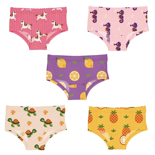 Maxomorra ethical hipster knickers | Unicorn | Turtle | Seahorse | Pineapple | Lemon