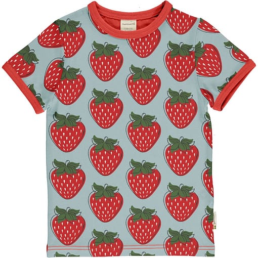 Maxomorra ~ strawberry organic cotton t-shirt