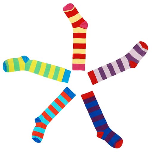 Organic cotton striped socks by DUNS Sweden