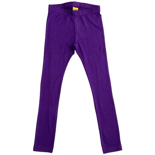 More than a Fling bright plain colour purple leggings 1