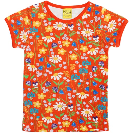 DUNS Sweden midsummer flowers print organic cotton t-shirt (104cm Age 3-4) 1